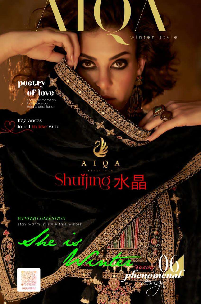 AIQA SHUIJING PURE VISCOSE VELVET SUIT COLLECTION BEST RATE DEALER IN SURAT 
