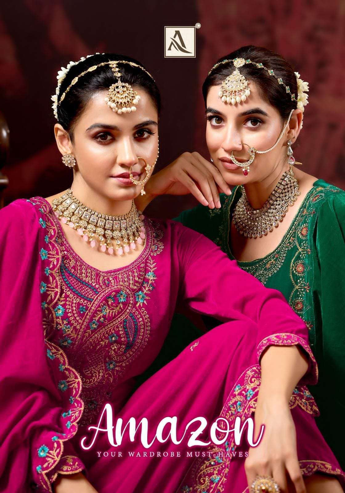 ALOK SUIT AMAZON PREMIUM STYLE VELVET DESIGNER SUIT WHOLESALER 2025