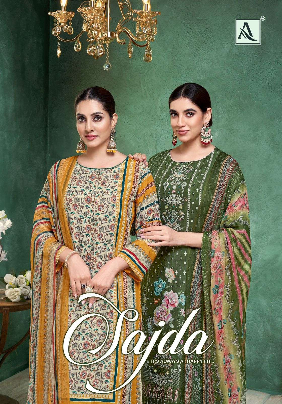 ALOK SUIT SAJDA DESIGNER MUSLIN SUIT COLLECTION BEST RATE DEALER 