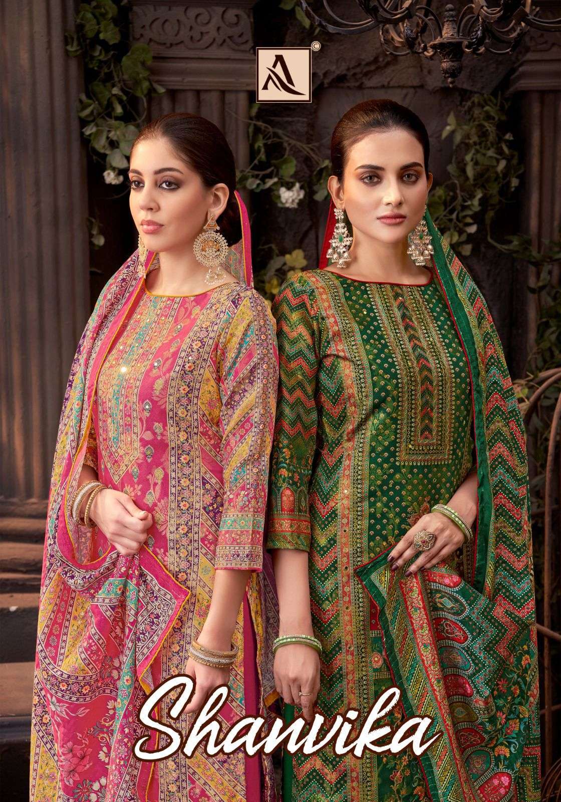 ALOK SUIT SHANVIKA FANCY WORK DESIGNER JACQUARD SUIT WHOLESALER 2025