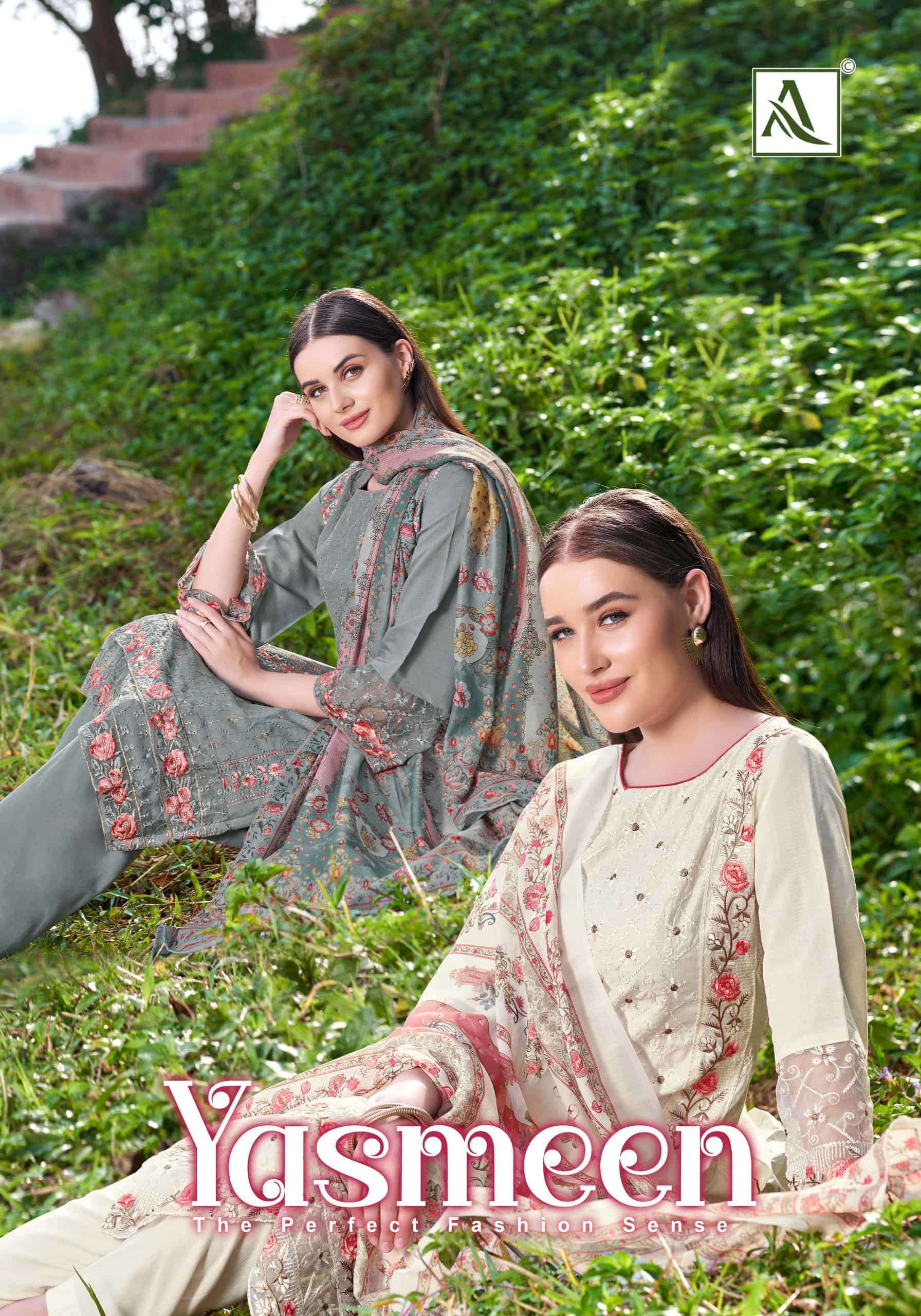ALOK SUIT YASMEEN STYLE DESIGNER SUIT WHOLESALER 2025