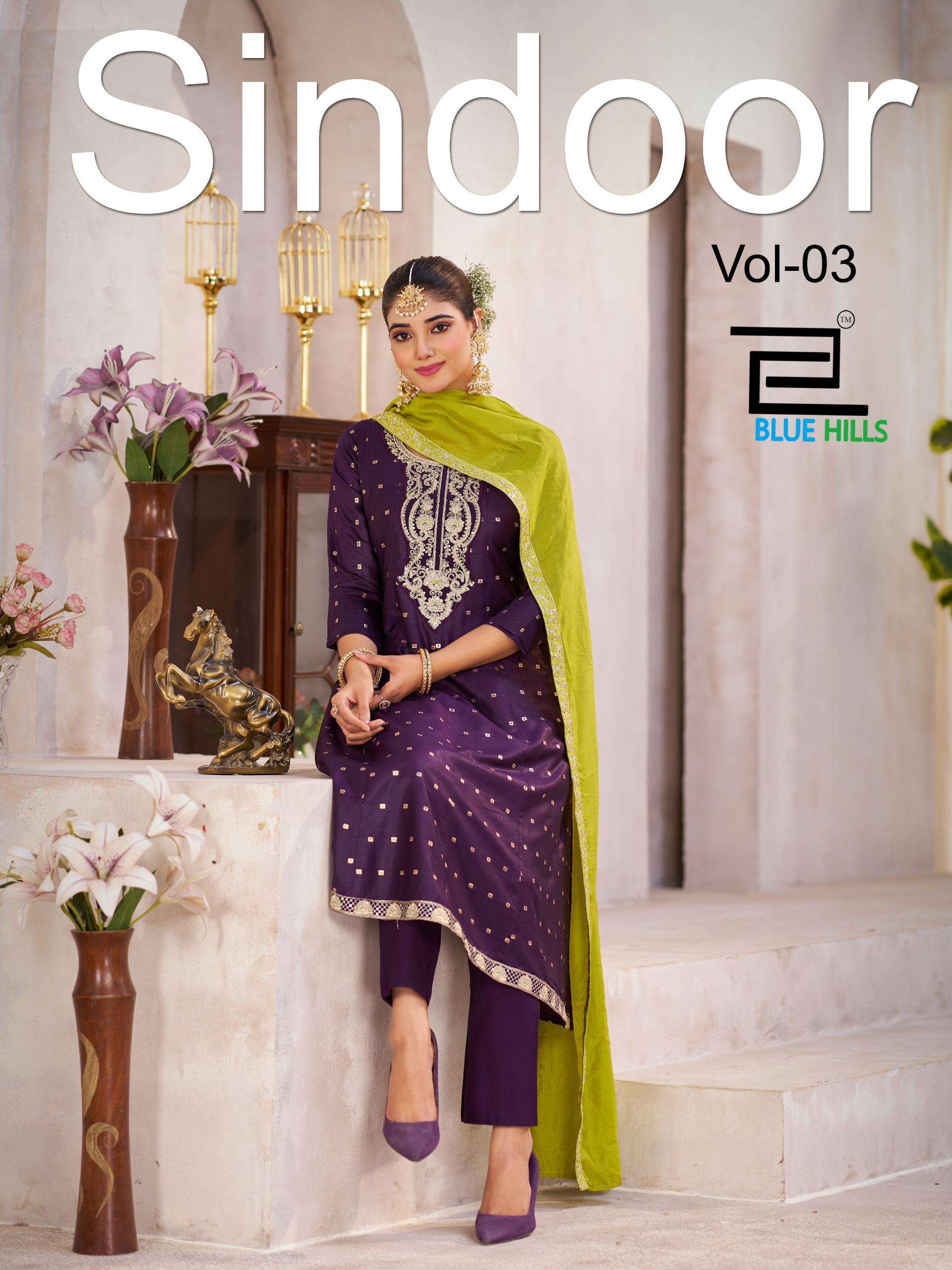 BLUE HILLS SINDOOR VOL 3 READYMADE ANARKALI WHOLESALER 2025