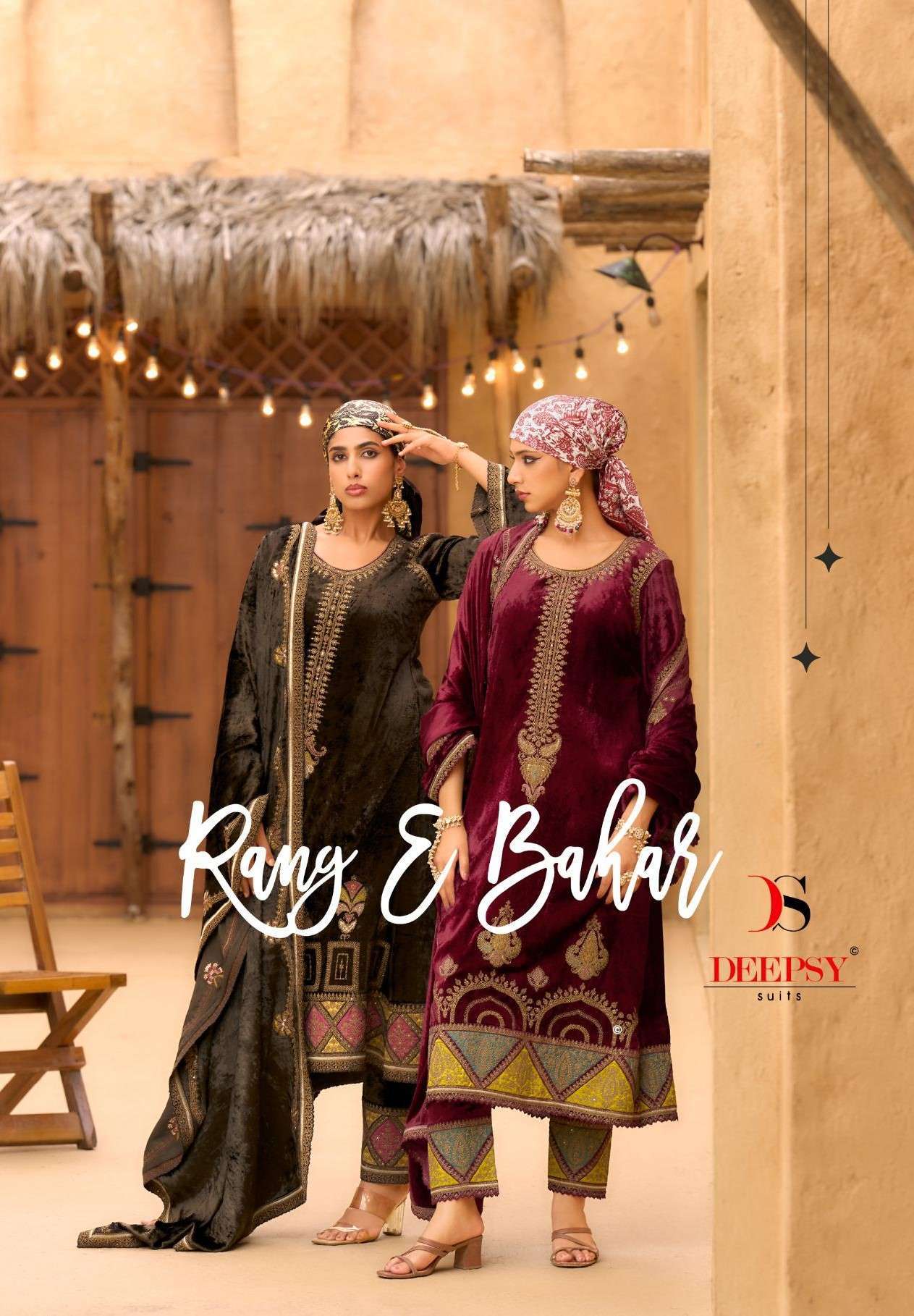 DEEPSY RANG E BAHAR WEDDING WEAR VELVET SUIT WHOLESALER BEST RATE DEALER IN SURAT 2025