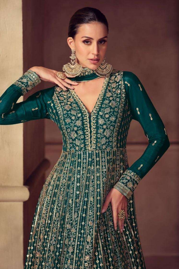 GULKAYRA DESIGNER HAZAEL CHINON PARTYWEAR COLLECTION GOWN EXPORTER 