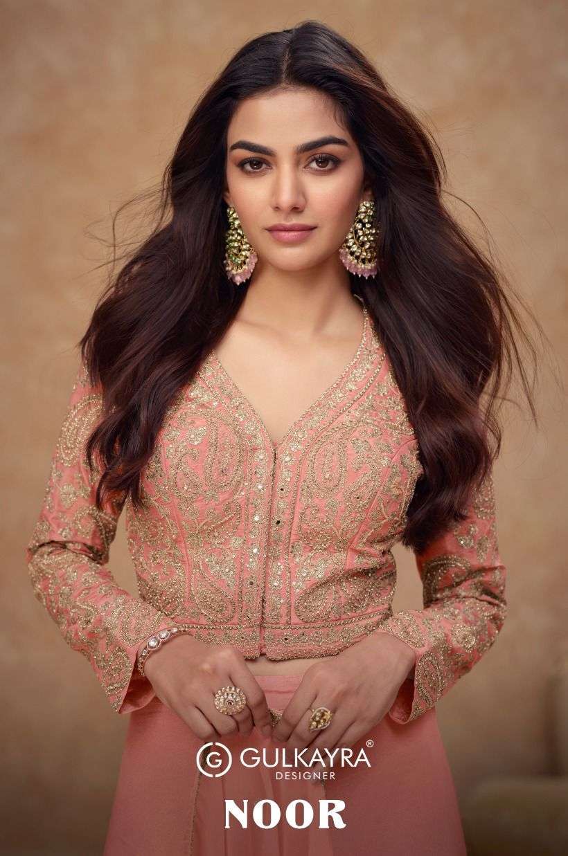 GULKAYRA DESIGNER NOOR 7567 COLORS 3 PIECE WESTERN OUT FIT COLLECTION 