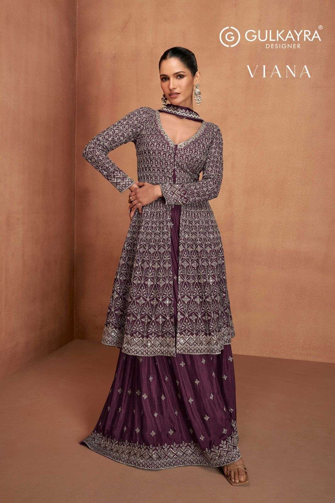 GULKAYRA DESIGNER VIANA 7479 COLORS PARTYWEAR COLLECTION BEST RATE DEALER 