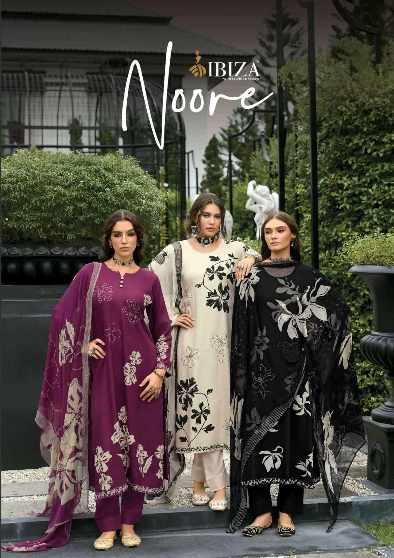 IBIZA NOORE PURE VISCOSE PASHMINA WINTER SUIT WHOLESALER 