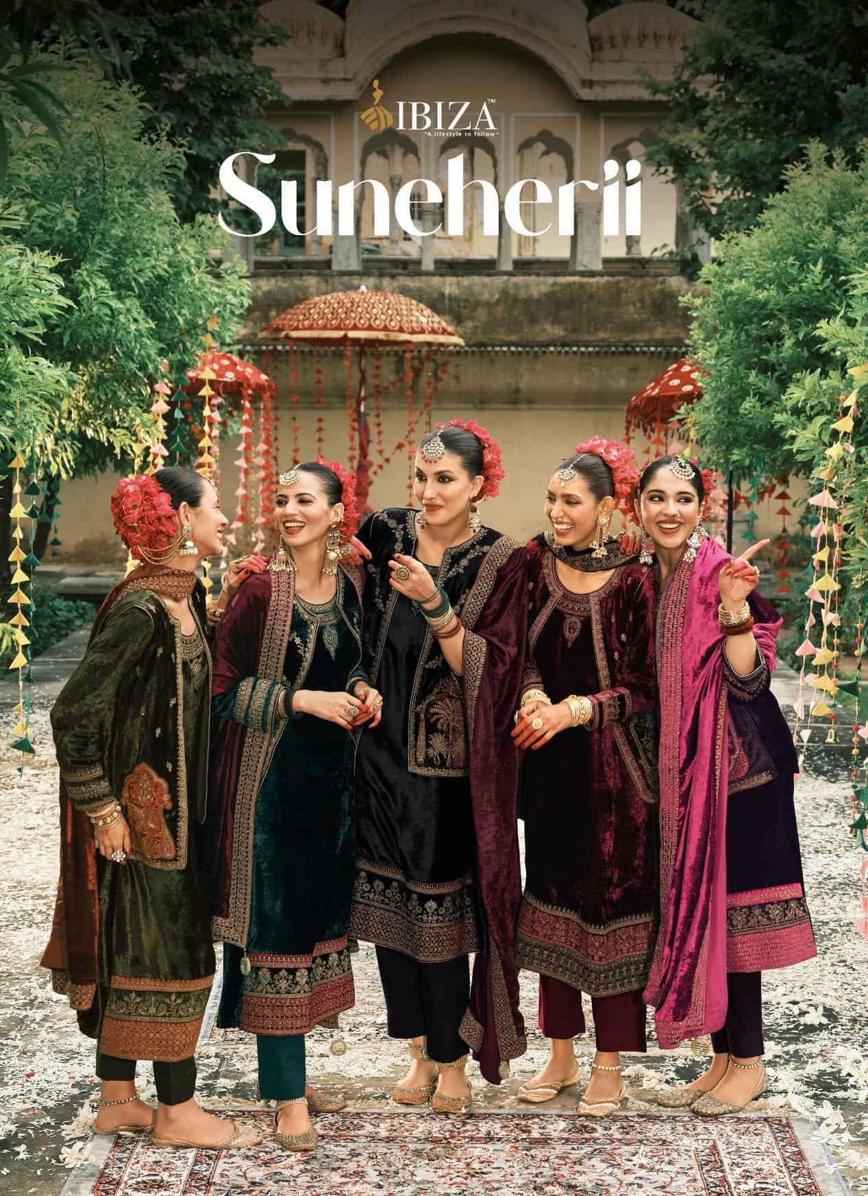 IBIZA SUNEHERI DESIGNER VELVET SUIT COLLECTION BEST RATE DEALER 