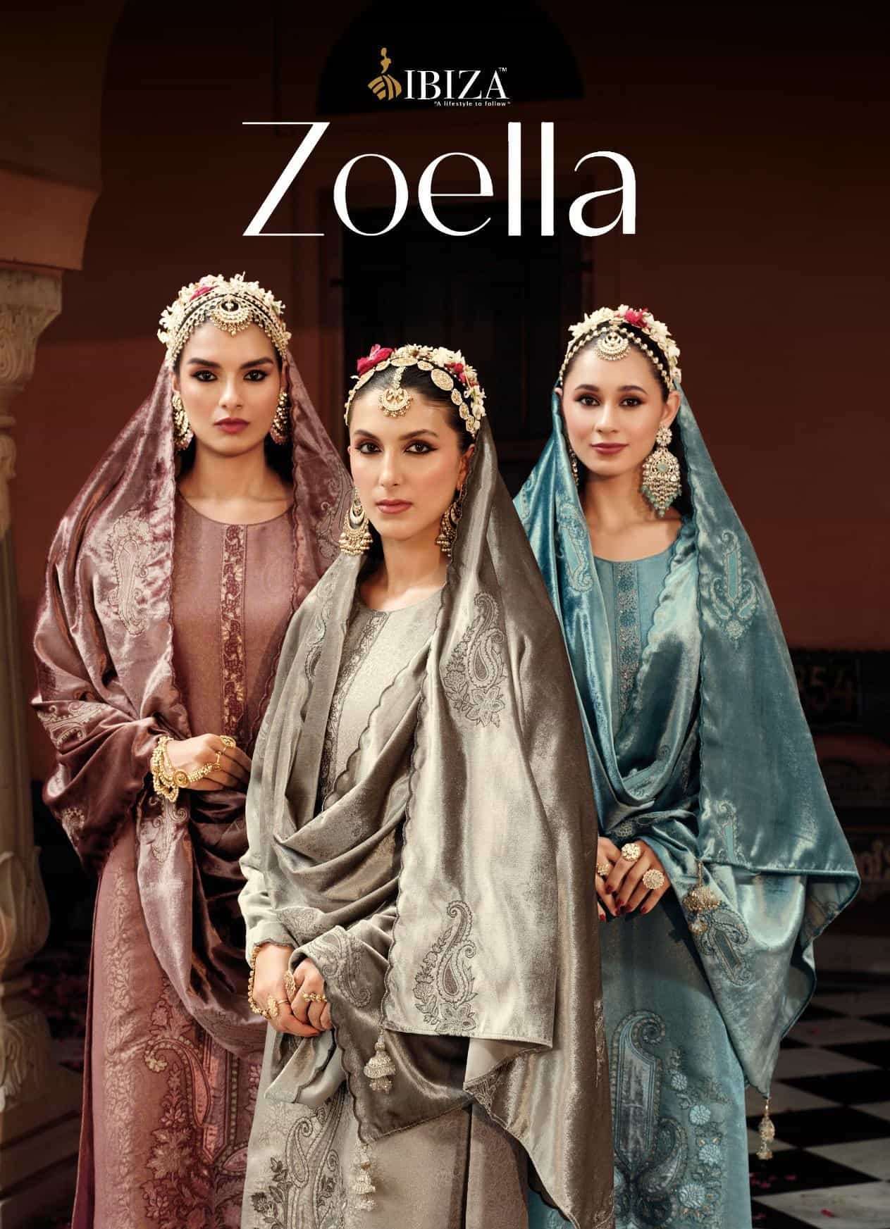 IBIZA ZOELL PARTYWEAR STYLE PURE BANARASI SILK SUIT CATALOG WHOLESALER 