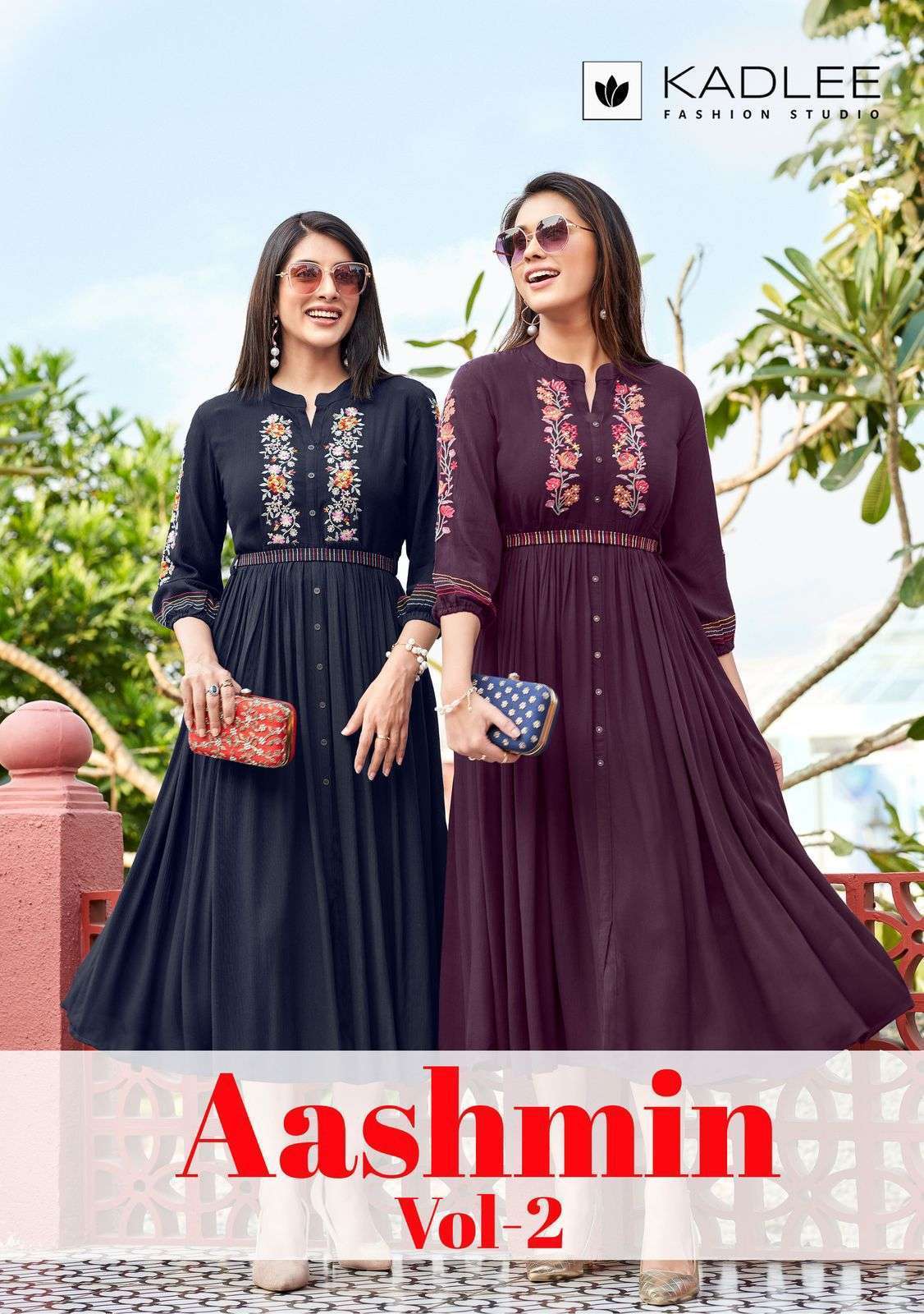 KADLEE ASHMINA VOL 2 FANCY RAYON KURTI CATALOG WHOLESALER 
