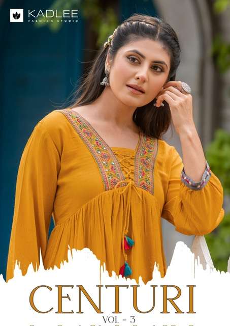 KADLEE CENTURI VOL 3 READYMADE SHORT TOP HANDWORK SUIT COLLECTION 