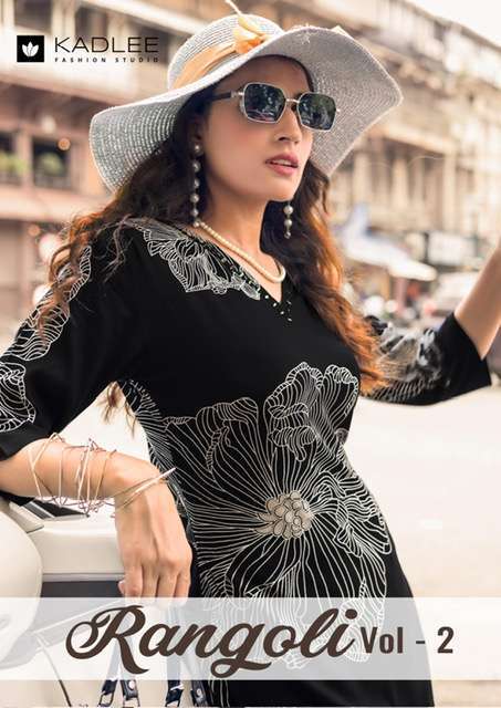 KADLEE RANGOLI VOL 2 RAYON PRINTED CORD SET COLELCTION BEST RATE DEALER 