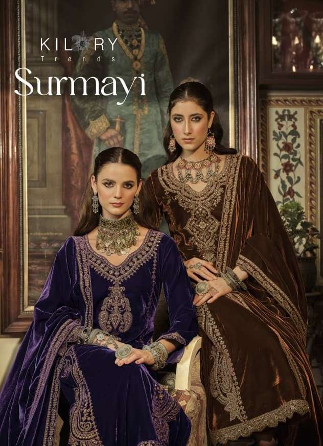 KILORY SURMAYI DESIGNER WORK VELVET SUIT WHOLESALER BEST RATE DEALER 