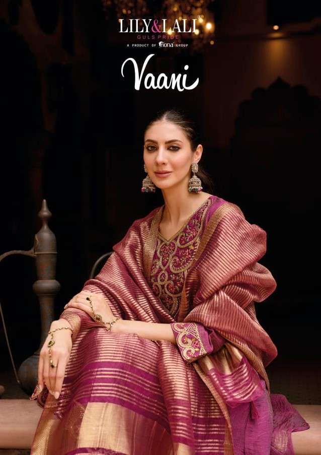 LILY AND LALI VAANI FANCY SILK READYMADE 3 PIECE SET WHOLESALER IN SURAT 