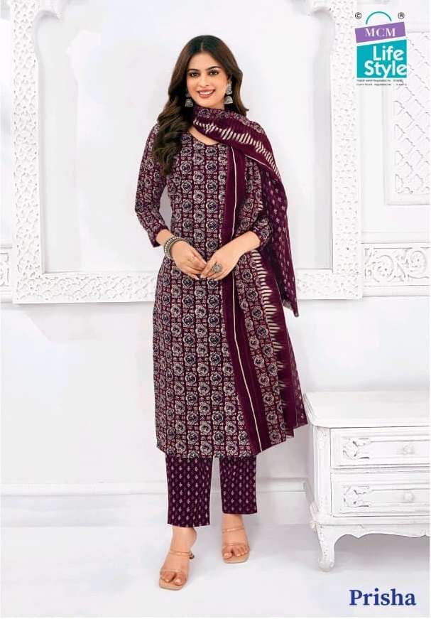 MCM LIFESTYLE PRISHA VOL 6 COTTON READYMADE SUIT COLLECTION BEST RATE DEALER 