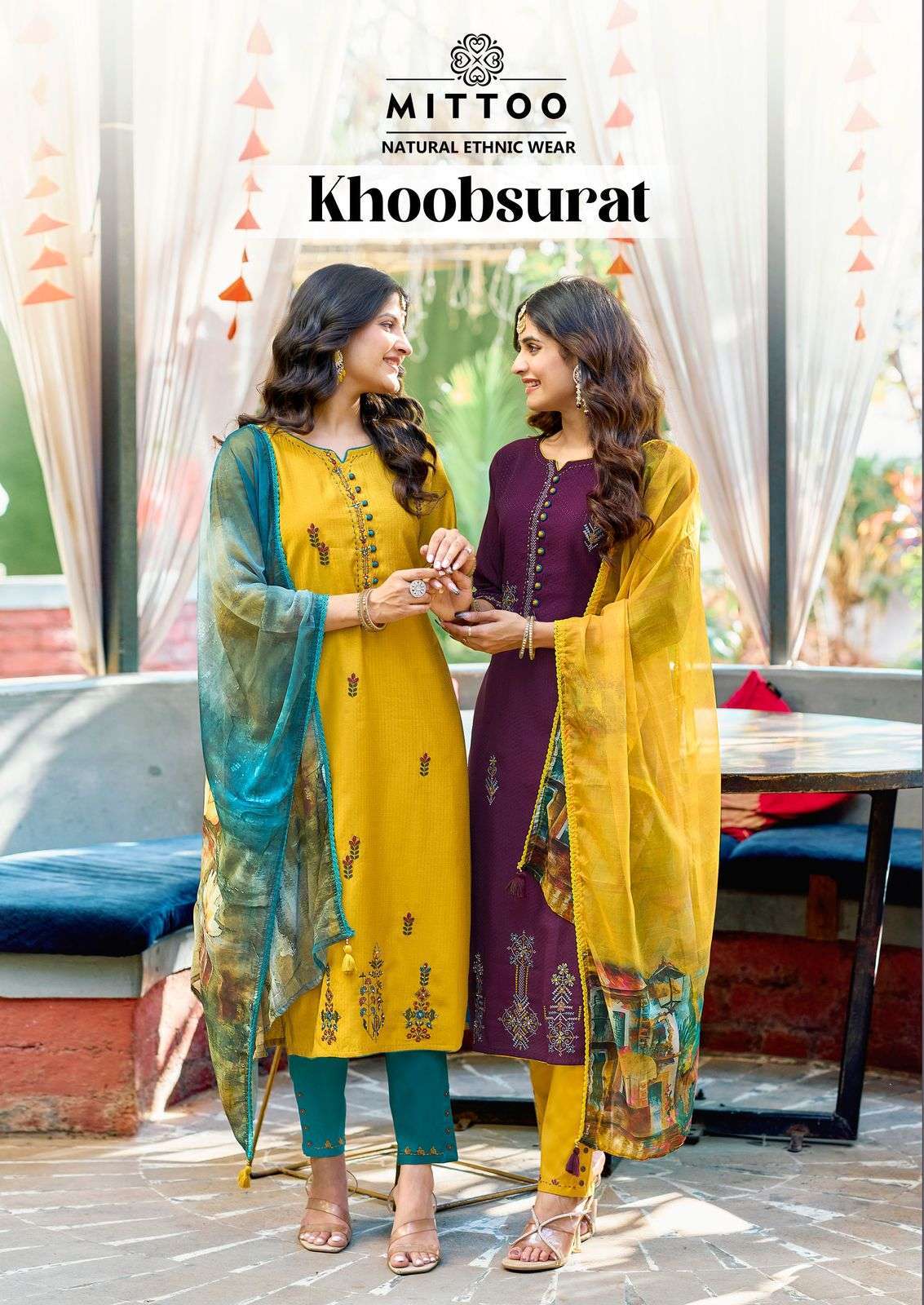 MITTOO KHOOBSURAT READYMADE 3 PIECE SET WHOLESALER IN SURAT 