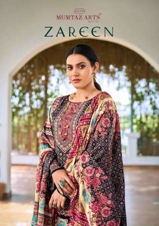MUMTAZ ARTS ZAREEN PURE JAM SATIN SUIT CATALOGUE 2025