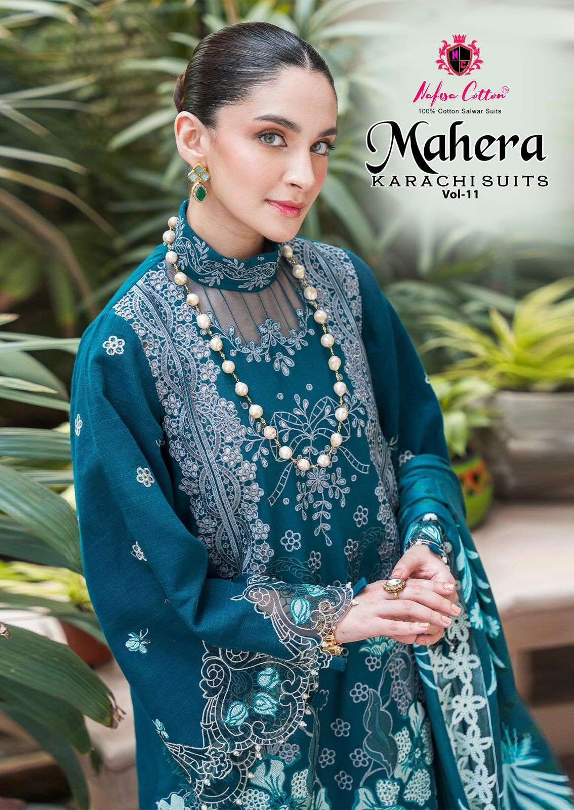 NAFISA COTTON MAHERA VOL 11 KARACHI SUIT WHOLESALER 
