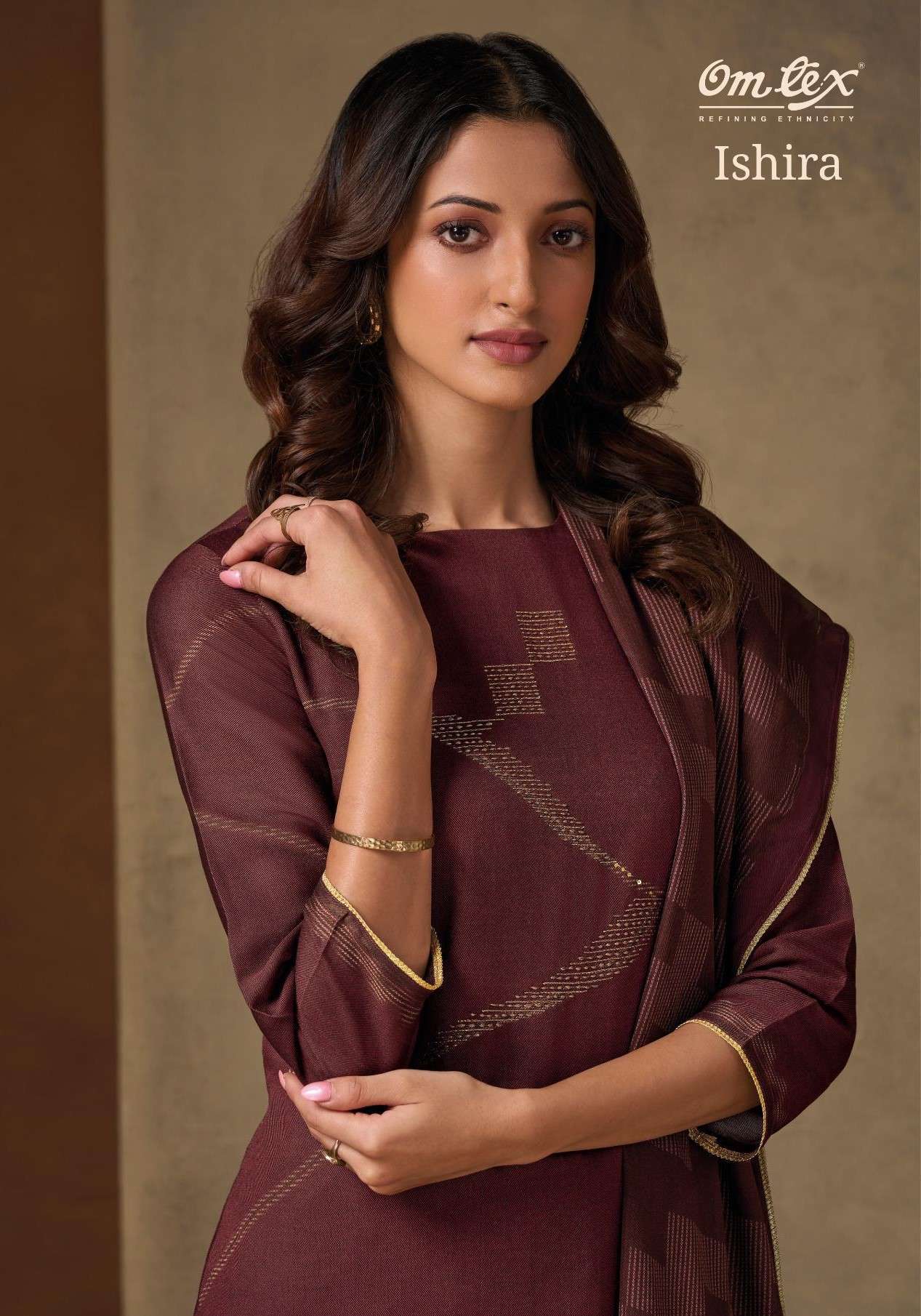 OMTEX ISHIRA WINTER WEAR PASHMINA SUIT WHOLESALER IN SURAT 2025