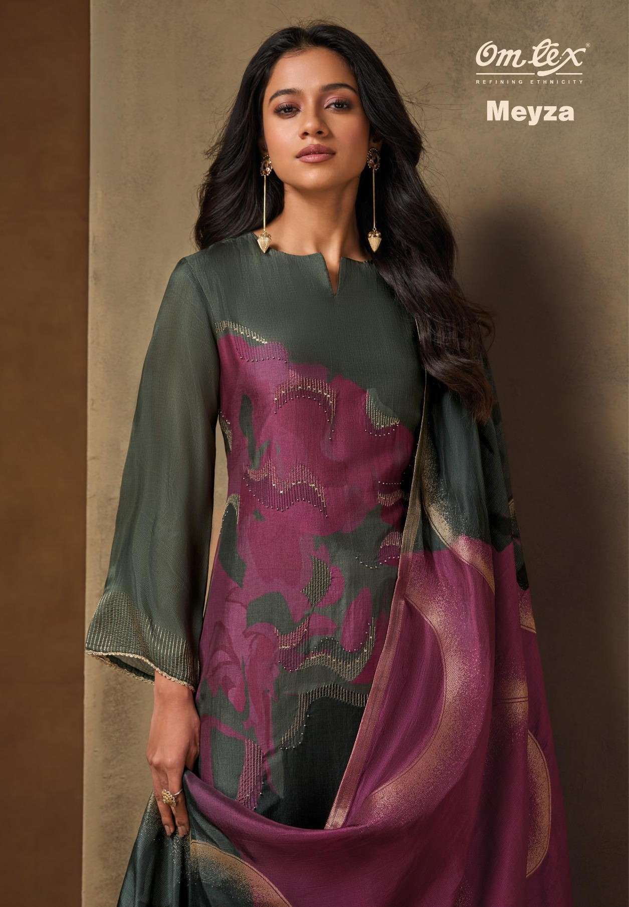OMTEX MEYZA DESIGNER SILK LADIES SUIT CATALOG BEST RATE 