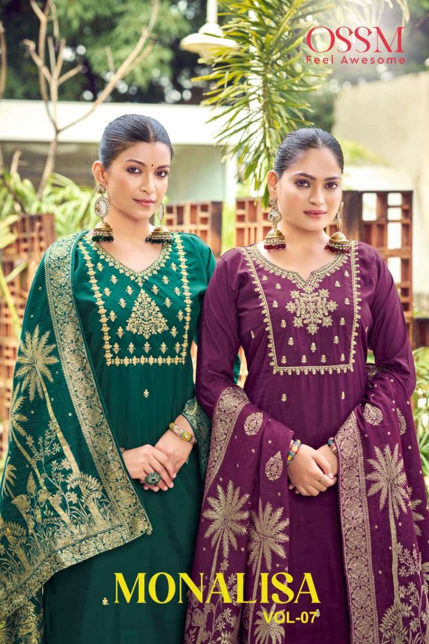 OSSM MONALISA VOL 7 VISCOSE ROMAN SILK 3 PCS WHOLESALER 