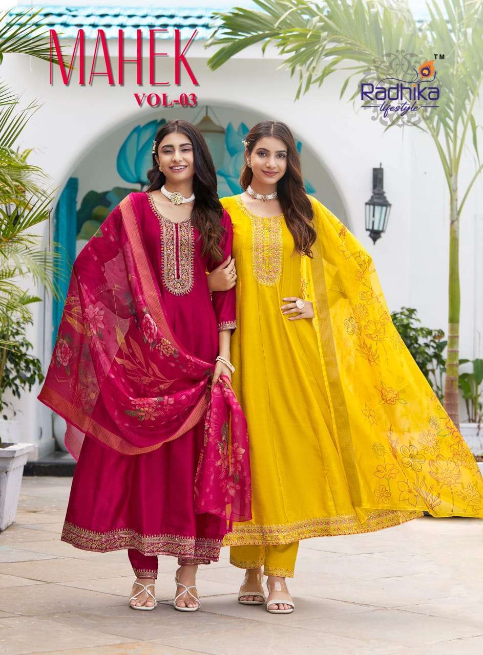 RADHIKA LIFESTYLE MAHEK VOL 3 ANARKALI STYLE CATALOGUE 