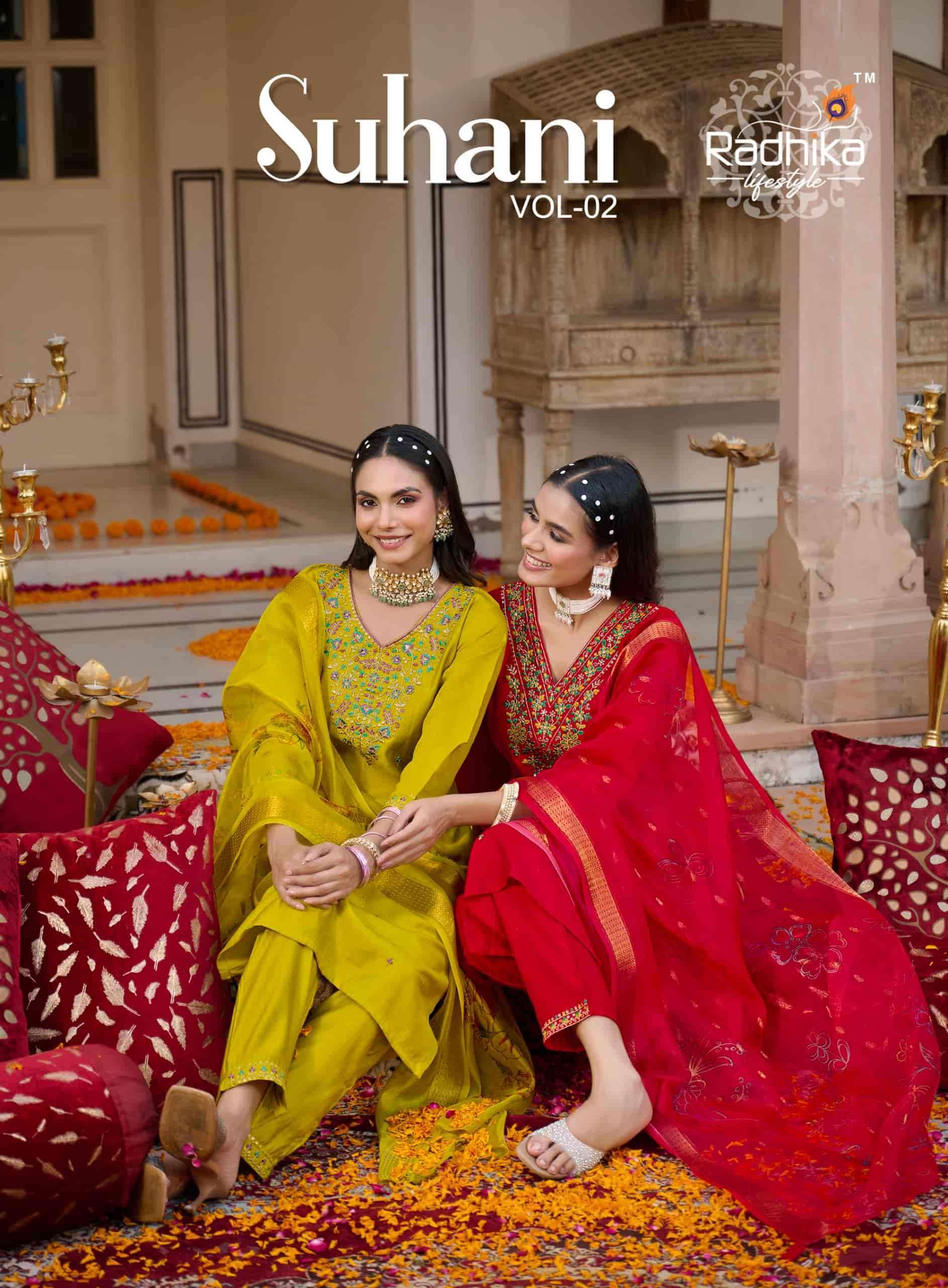 RADHIKA LIFESTYLE SUHANI VOL 2 READYMADE 3 PCS WHOLESALER 