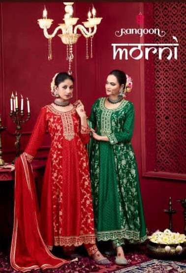 RANGOON MORNI PURE RUSSIAN JACQUARD READYMADE DESIGNER SUIT WHOLESALER 2025