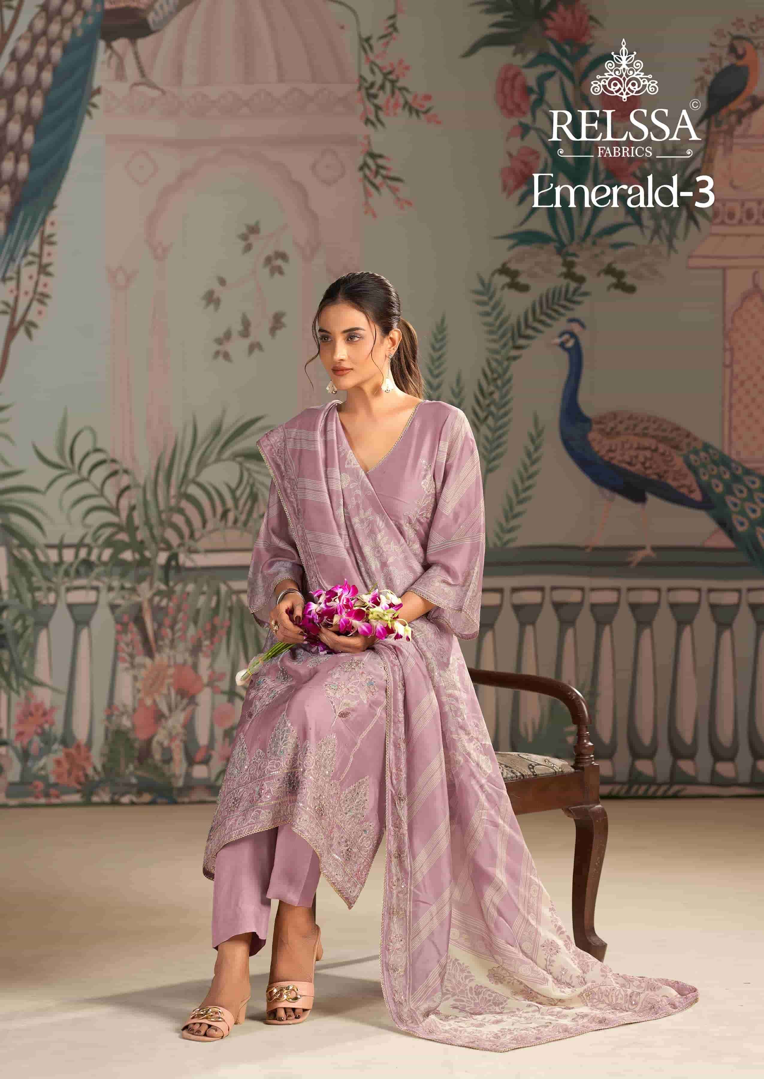 RELSSA EMERALD VOL 3 FANCY LADIES SUIT CATALOGUE WHOLESALER 