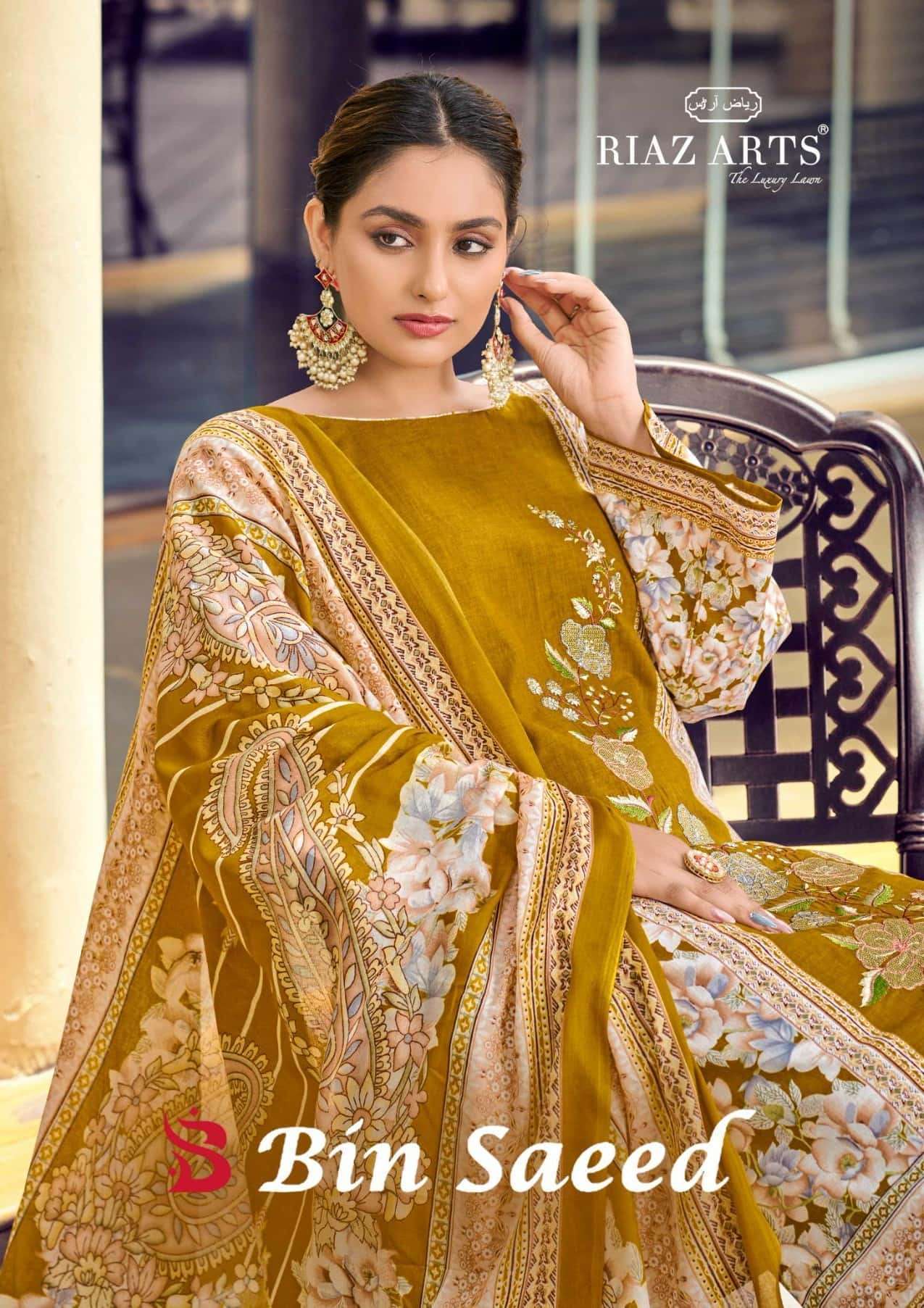 RIAZ ARTS BIN SAEED PURE COTTON SUIT WHOLESALER BEST RATE 