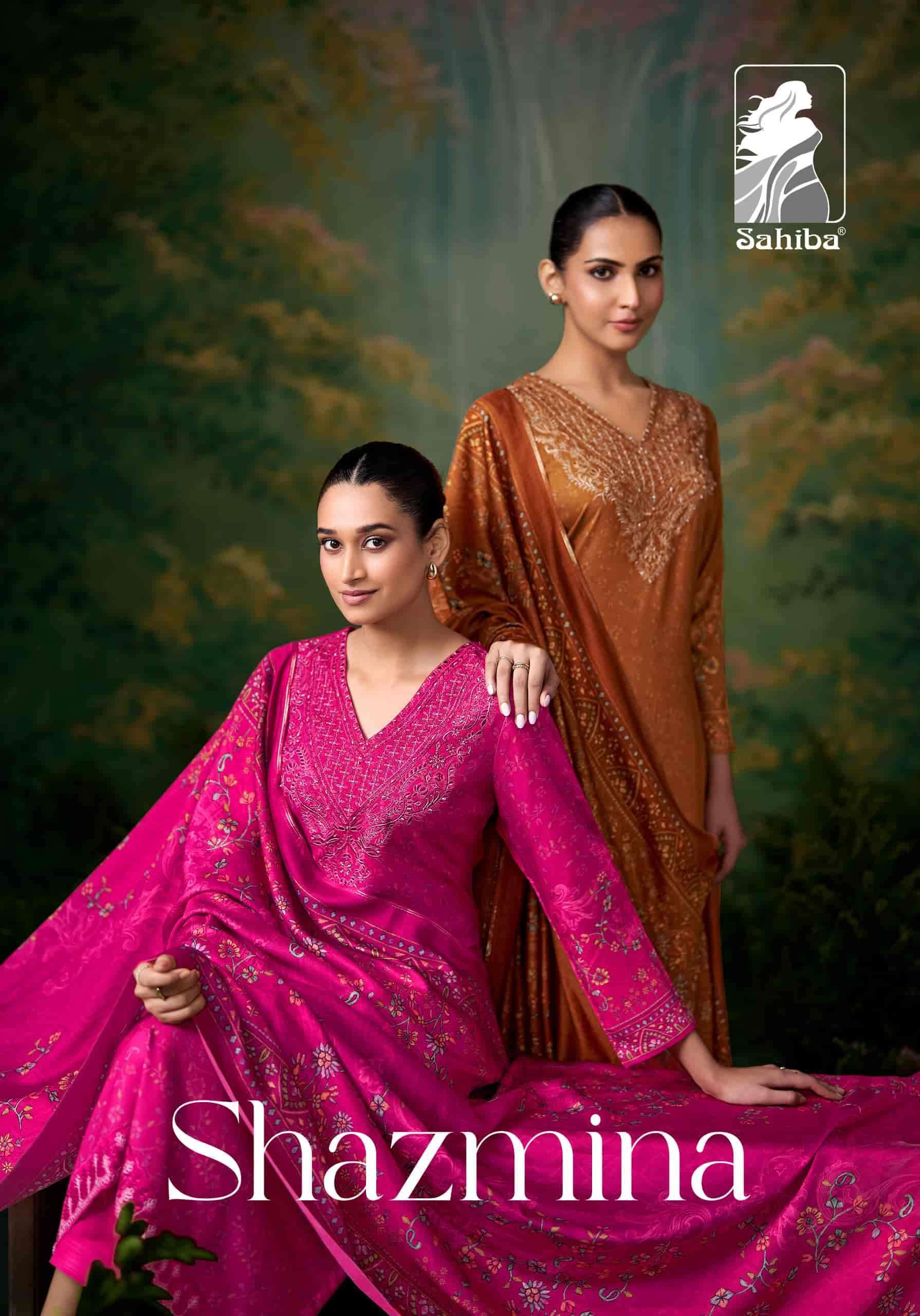 SAHIBA SHAZMINA WINTER WEAR PASHMINA FANCY SUIT WHOLESALER 2025