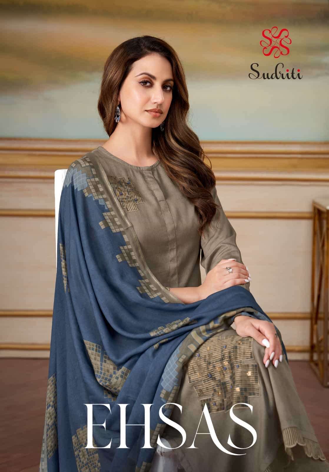 SUDRITI EHSAS FANCY LADIES SUIT CATALOGUE WHOLESALER 