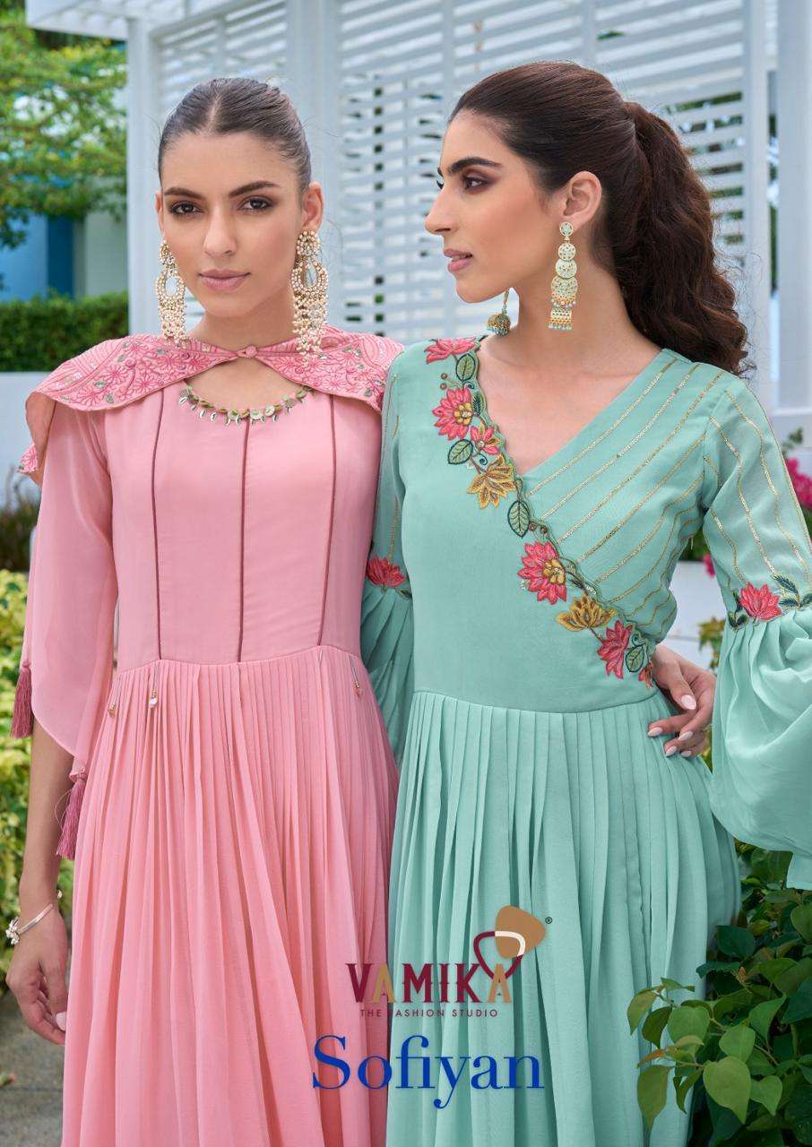 VAMIKA FASHION SOFIYAN GEORGETTE EMBRODERY CATALOGUE WHOLESALER