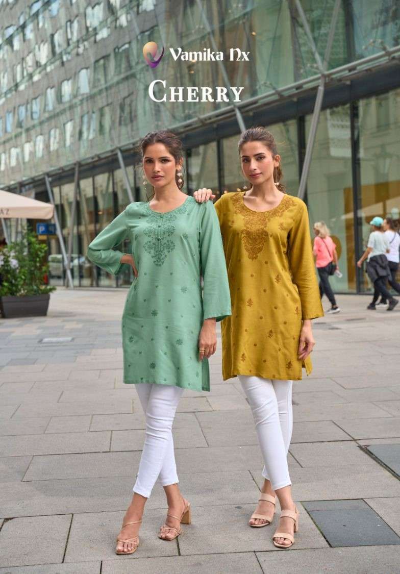 VAMIKA NX CHERRY WESTERN WEAR SHORT TOP COLLECTION BEST RATE DEALER 