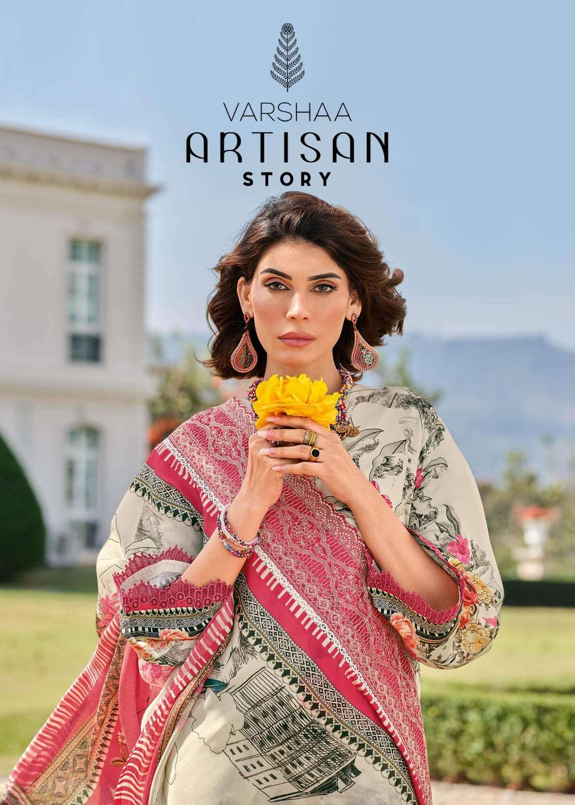 VARSHA FASHION ARTISAN STORY LAWN COTTON SUIT WHOLESALER 