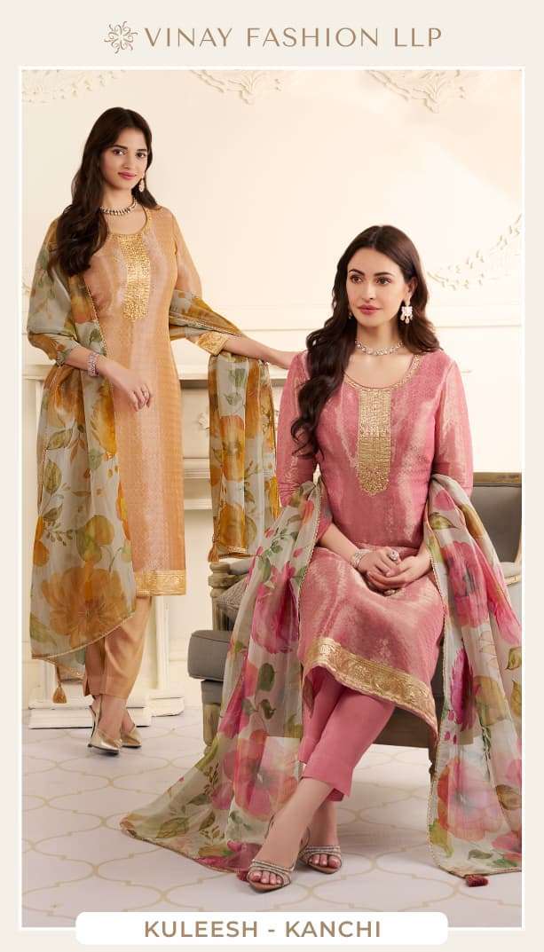 VINAY FASHION KULEESH KANCHI DESIGNER KANCHIPURAM SILK SUIT WHOLESALER 2025