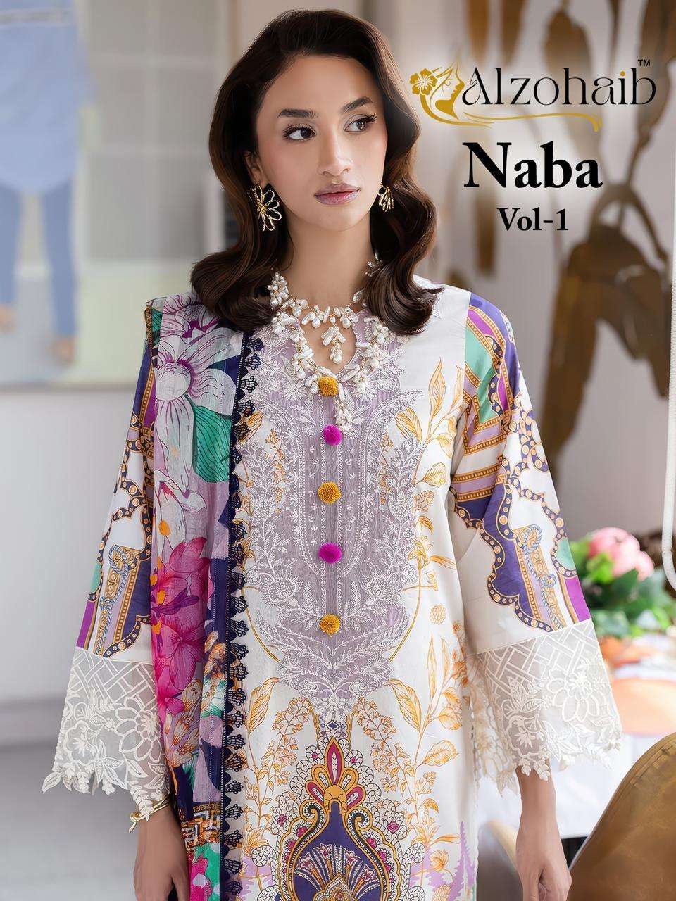 AL ZOHAIB NABA VOL 1 COTTON PAKISTANI SUIT WHOLESALER 2025