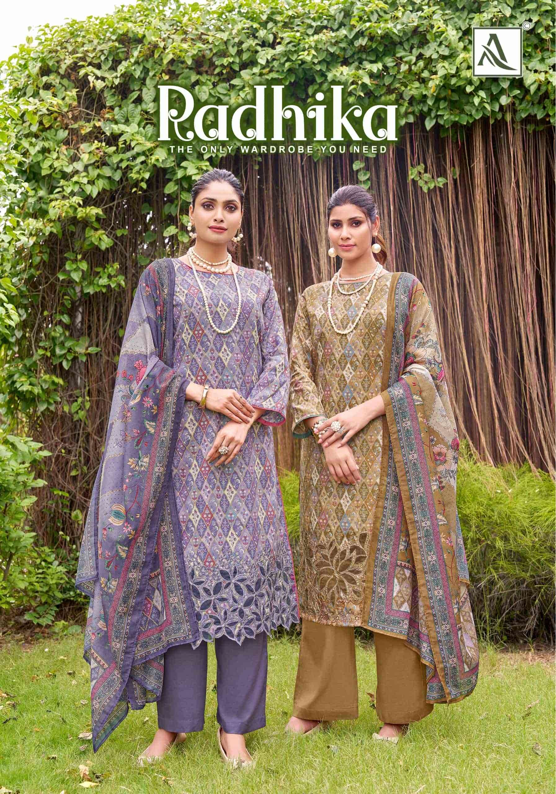 ALOK SUIT RADHIKA PURE JAM COTTON EMBROIDERY SUIT WHOLESALER IN INDIA 