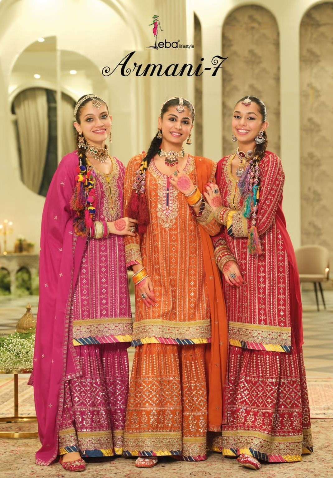 EBA LIFESTYLE ARMANI VOL 7 DESIGNER PALAZZO WEDDING DRESS CATALOG EXPORTER 2025