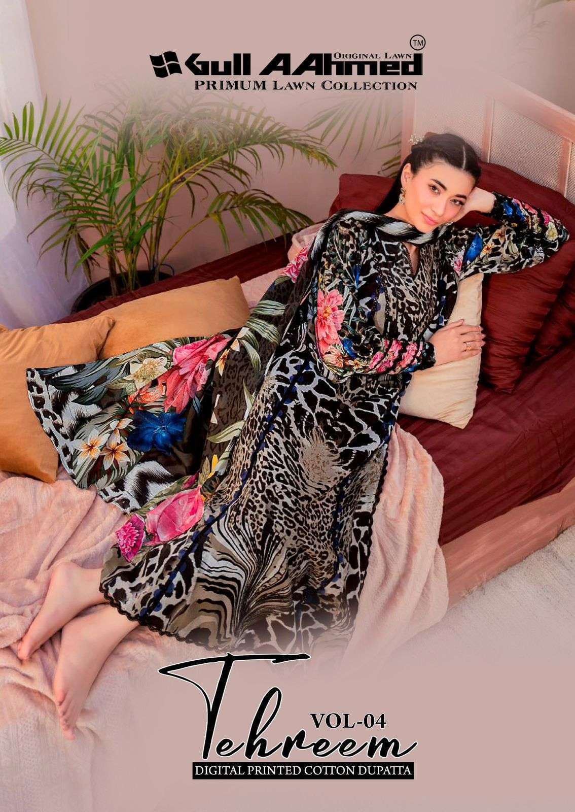 GULL AHMED TAHREEM VOL 4 LAWN COTTON PAKISTANI LADIES SUIT WHOLESALER 