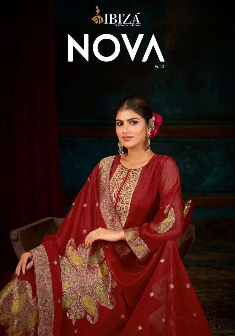 IBIZA NOVA VOL 2 BANGLORY SILK DESIGNER SUIT WHOLESALER IN INDIA 2025