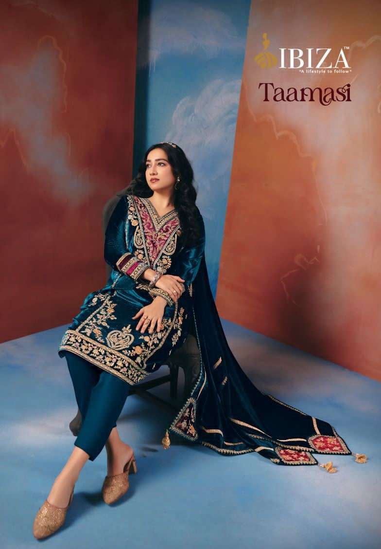 IBIZA TAAMASI PARTYWEAR STYLE VELVET DESIGNER SUIT WHOLESALER 2025