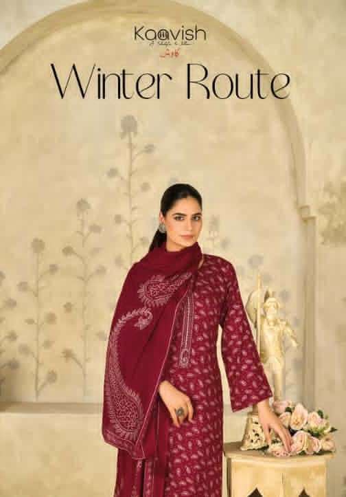KAAVISH WINTER ROUTE PASHMINA SUIT WHOLESALER IN INDIA 2025