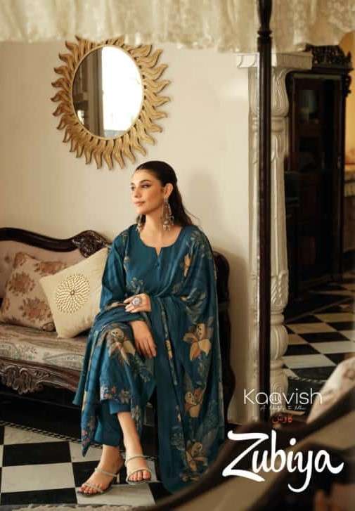 KAAVISH ZUBIYA PURE VISCOSE PASHMINA SUIT WHOLESALER IN INDIA 2025