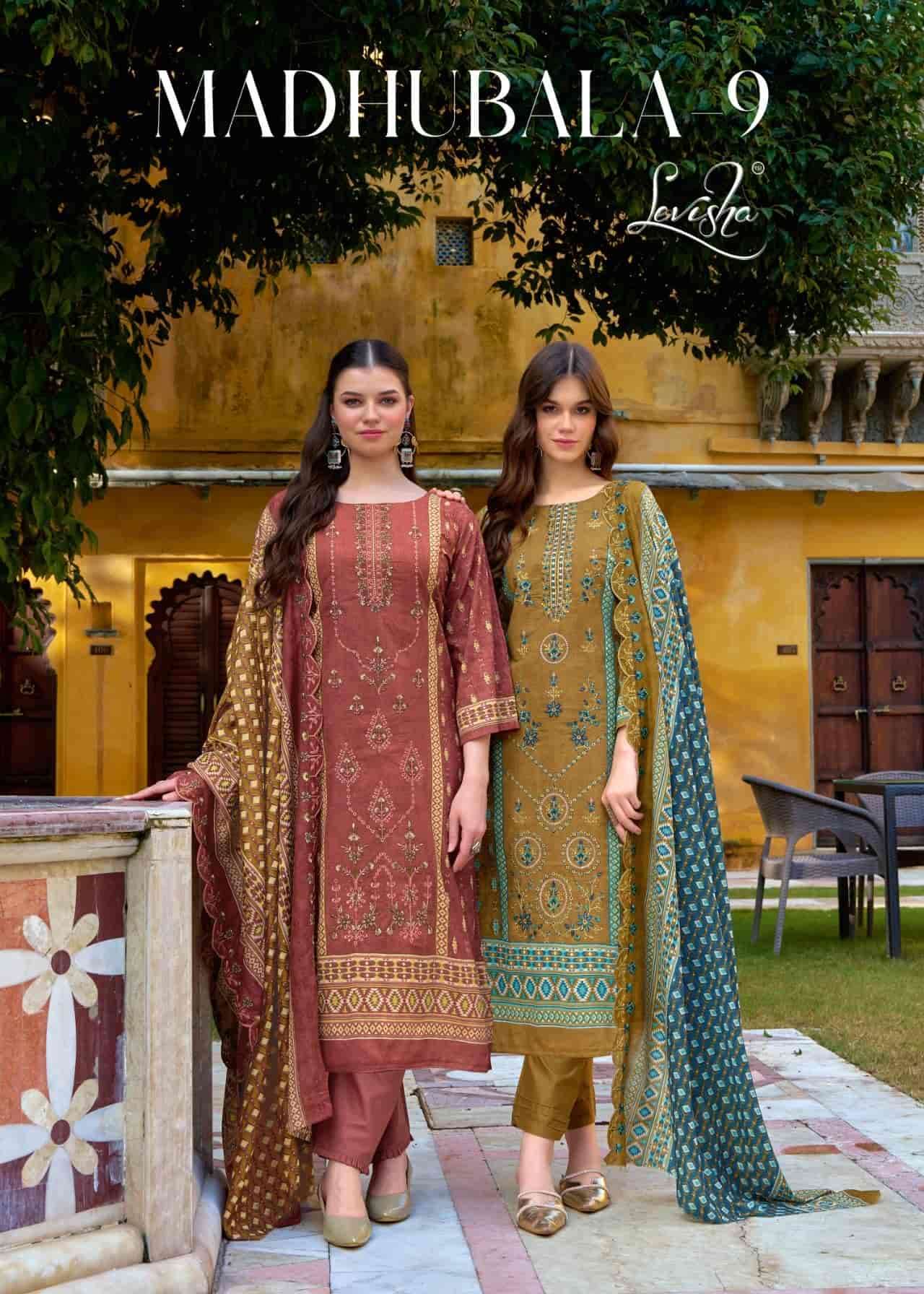 LEVISHA MADHUBALA VOL 9 PURE CAMRIC COTTON SUIT WHOLESALER 