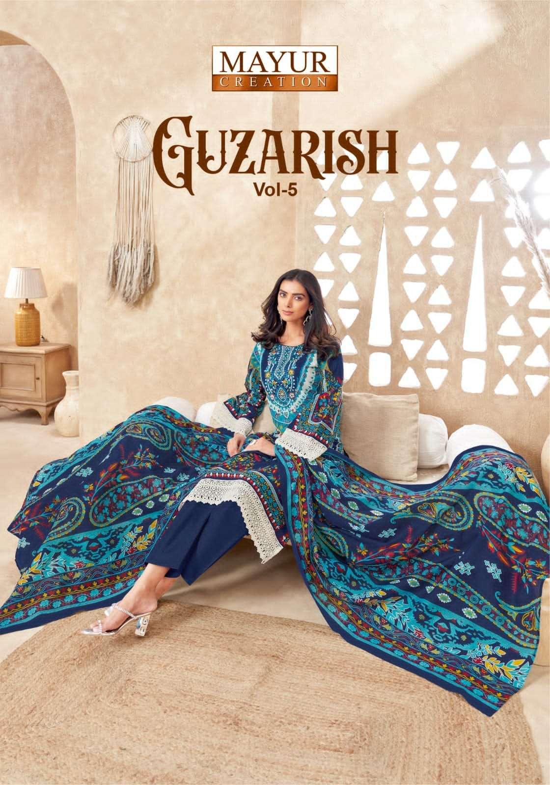 MAYUR CREATION GUZARISH VOL 5 UNSTITCH COTTON SUIT WHOLESALER 2025