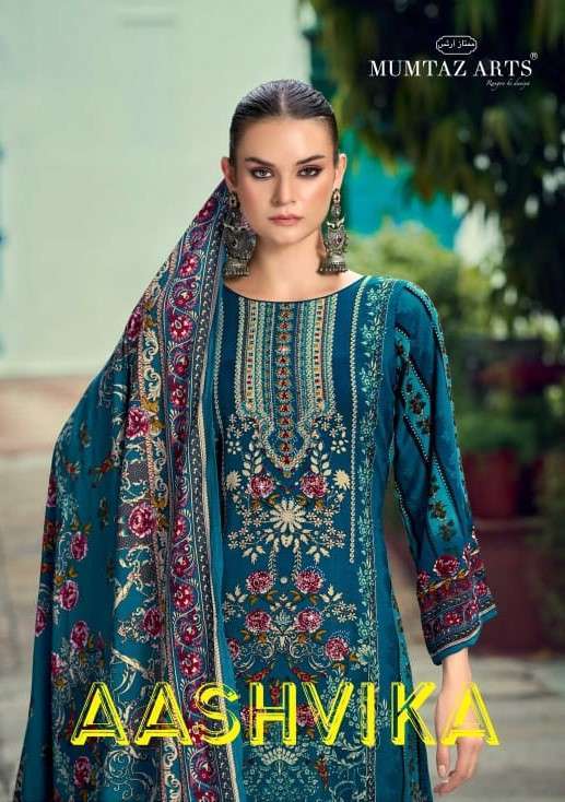 MUMTAZ ARTS AASHVIKA PRINTED WINTER WEAR PASHMINA SUIT WHOLESALER 