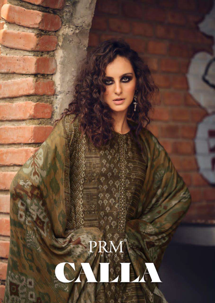PRM TRENDZ CALLA PRINTED PASHMINA WINTER SUIT COLLECITON BEST RATE 
