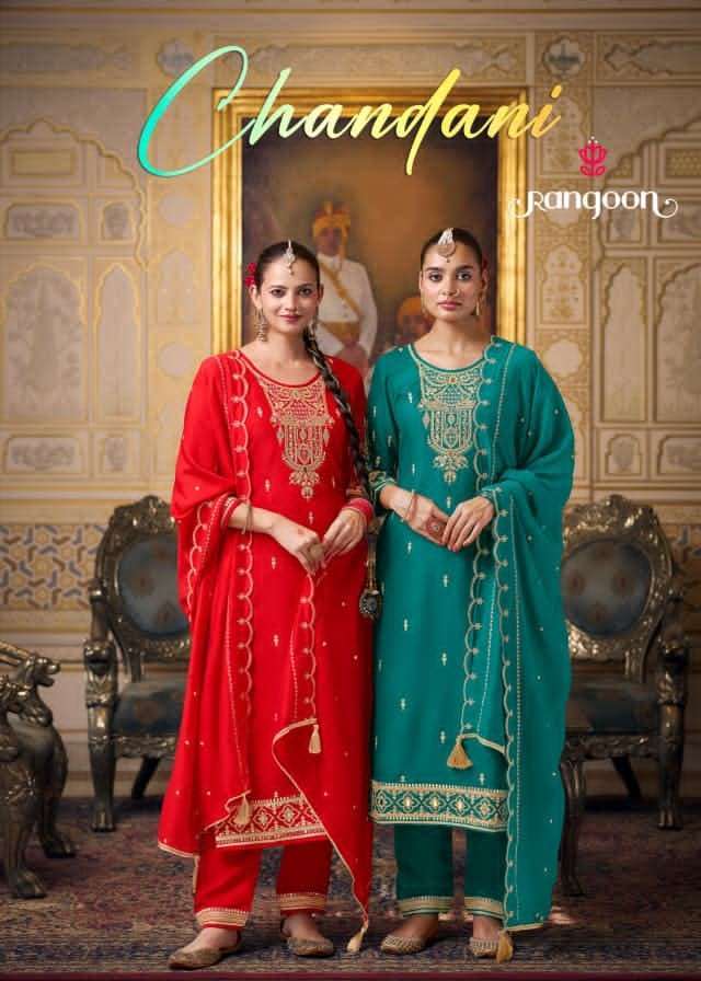 RANGOON CHANDANI READYMADE 3 PIECE SUIT CATALOGUE WHOLESALER IN INDIA 