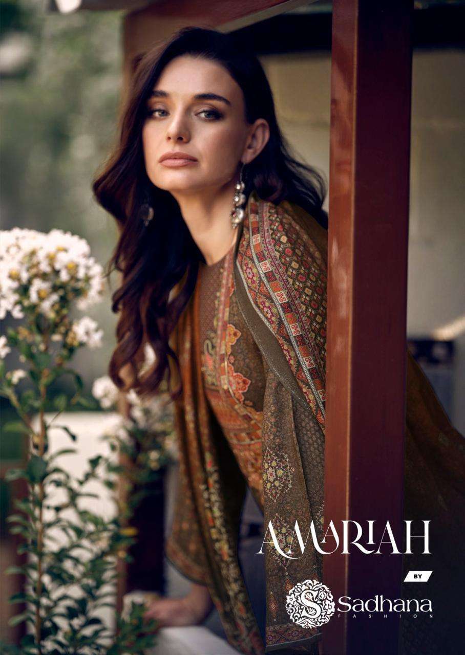 SADHANA FASHION AMARIAH FANCY PASHMINA WINTER SUIT COLLECTION BEST RATE 